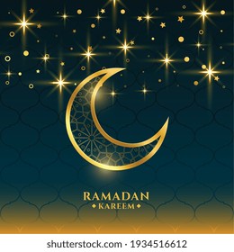 beautiful ramadan kareem holy season greeting card design