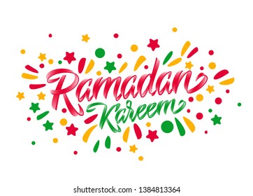 Beautiful Ramadan Kareem text design background