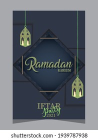 Beautiful Ramadan Kareem text design. Arabic calligraphy which means ''Ramadan Kareem ''. Paper cut.