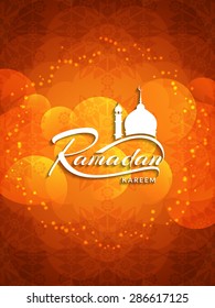 Beautiful Ramadan Kareem vector background design.