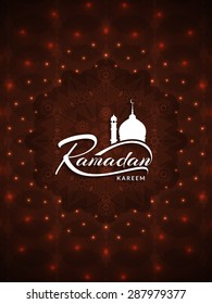 Beautiful Ramadan Kareem vector background design.