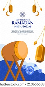 Hermosa plantilla de artículos de ramadán