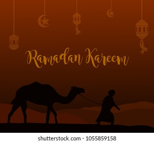 Beautiful ramadhan kareem greeting card. ramadan kareem postcard