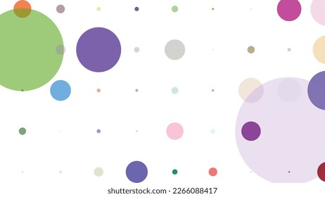 Beautiful Random Bubble Size with Random Color for Corporate Bussiness