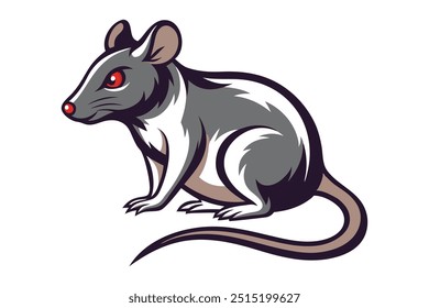 a beautiful rat vector icon. This is an editable and printable high quality vector eps file.