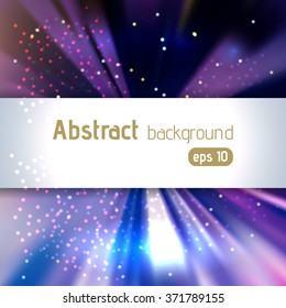 Beautiful rays of light. Blue, purple colors. Shiny eps 10 background. Colorful radial radiant effect.  Vector illustration