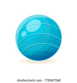 Beautiful realistic classic, water polo ball, for playing polo. Competitive games, physical education, hobbies, athletics, a healthy lifestyle, a collective occupation. Vector illustration isolated.