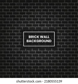 Beautiful realistic dark night gray block brick wall with ray of light pattern texture background. Black seamless vector backdrop illustration for continuous replicate.