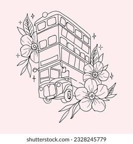 Beautiful realistic hand-drawn artistic floral vintage bouquet  composition decorative sketch