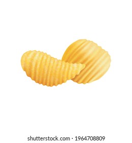 beautiful realistic illustration of snacks on white background