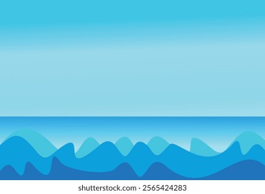 beautiful realistic illustration of top view sandy summer beach