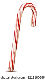 Beautiful Realistic Vector Candy Cane