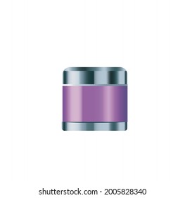 beautiful realistic vector illustration of cosmetic jar isolated on white background