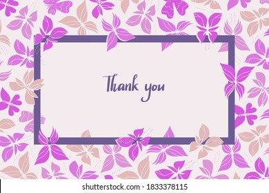 Beautiful Rectangle Butterfly Frame. Elegant ornate border with place for your text. Butterflies card template in vector. Playful background for your design. EPS 8 vector