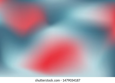 Beautiful red and blue gradient. Vibrant vector background. Dark blue, red, white colors make up the haze effect. Can be used for web background, banner, flyer, card, collage, cover, print.