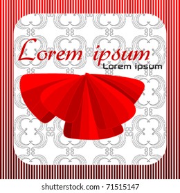 beautiful red bow with background