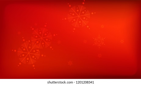 
Beautiful Red Christmas Background with Falling Snowflakes.  Element of Design with Snow for a Postcard, Invitation Card, Banner, Flyer.  Vector Falling Snowflakes on a Red Winter Background.

