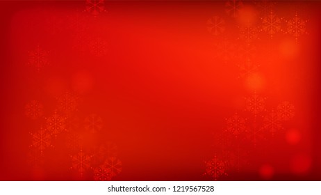
Beautiful Red Christmas Background with Falling Snowflakes.  Element of Design with Snow for a Postcard, Invitation Card, Banner, Flyer.  Vector Falling Snowflakes on a Red Winter Background.

