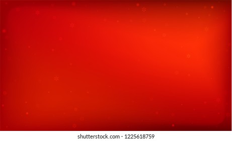 Beautiful Red Christmas Background with Falling Snowflakes.   Vector Falling Snowflakes on a Red Winter Background. Element of Design with Snow for a Postcard, Invitation Card, Banner, Flyer. 

