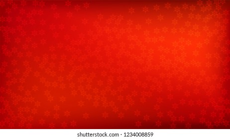 Beautiful Red Christmas Background with Falling Snowflakes. Vector Falling Snowflakes on a Red Background. Element of Design with Snow for a Postcard, Invitation Card, Banner, Flyer. 

