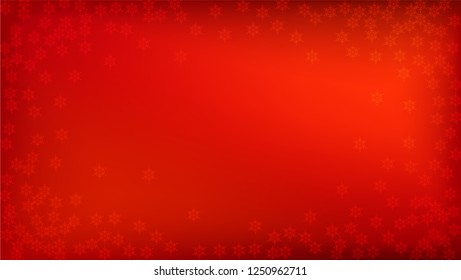 Beautiful Red Christmas Background with Falling Snowflakes. Element of Design with Snow for a Postcard, Invitation Card, Banner, Flyer. Vector Falling Snowflakes on a Red Background.

