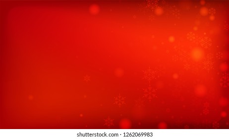 
Beautiful Red Christmas Background with Falling Snowflakes.  Element of Design with Snow for a Postcard, Invitation Card, Banner, Flyer.  Vector Falling Snowflakes on a Red Winter Background.

