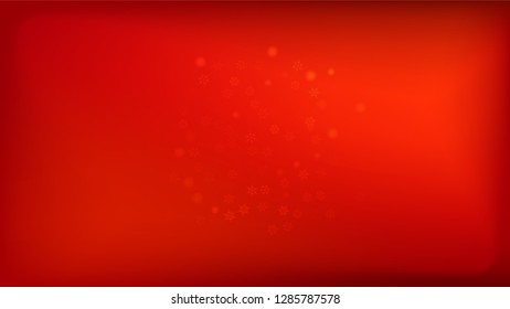 
Beautiful Red Christmas Background with Falling Snowflakes.  Element of Design with Snow for a Postcard, Invitation Card, Banner, Flyer.  Vector Falling Snowflakes on a Red Winter Background.

