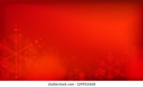 
Beautiful Red Christmas Background with Falling Snowflakes.  Element of Design with Snow for a Postcard, Invitation Card, Banner, Flyer.  Vector Falling Snowflakes on a Red Winter Background.

