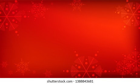 
Beautiful Red Christmas Background with Falling Snowflakes.  Element of Design with Snow for a Postcard, Invitation Card, Banner, Flyer.  Vector Falling Snowflakes on a Red Winter Background.

