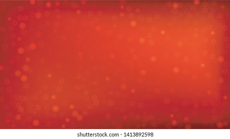 Beautiful Red Christmas Background with Falling Snowflakes. Vector Falling Snowflakes on a Red Background. Element of Design with Snow for a Postcard, Invitation Card, Banner, Flyer. 

