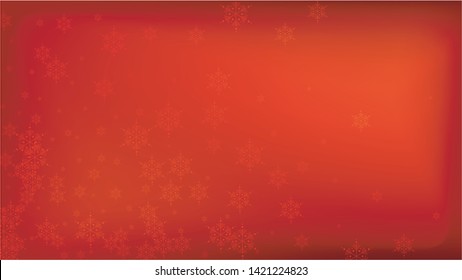 Beautiful Red Christmas Background with Falling Snowflakes. Vector Falling Snowflakes on a Red Background. Element of Design with Snow for a Postcard, Invitation Card, Banner, Flyer. 

