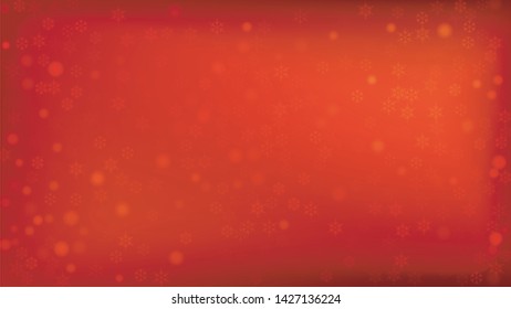 Beautiful Red Christmas Background with Falling Snowflakes. Element of Design with Snow for a Postcard, Invitation Card, Banner, Flyer. Vector Falling Snowflakes on a Red Background.

