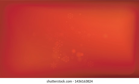 Beautiful Red Christmas Background with Falling Snowflakes. Vector Falling Snowflakes on a Red Background. Element of Design with Snow for a Postcard, Invitation Card, Banner, Flyer. 

