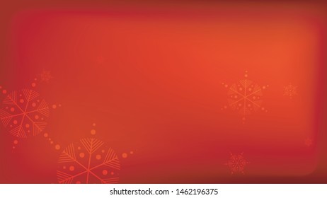 Beautiful Red Christmas Background with Falling Snowflakes. Element of Design with Snow for a Postcard, Invitation Card, Banner, Flyer. Vector Falling Snowflakes on a Red Background.

