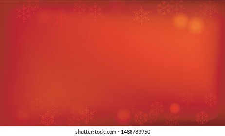 Beautiful Red Christmas Background with Falling Snowflakes. Vector Falling Snowflakes on a Red Background. Element of Design with Snow for a Postcard, Invitation Card, Banner, Flyer. 

