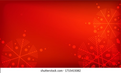 
Hermosos antecedentes de Navidad Roja con caídas de copos de nieve.  Elemento de diseño con nieve para una postal, tarjeta de invitación, pancarta, volante.El vector cae copos de nieve en un fondo rojo de invierno.

