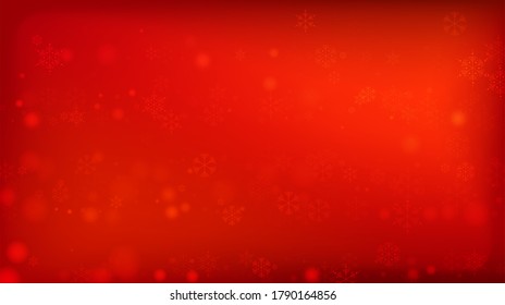 
Beautiful Red Christmas Background with Falling Snowflakes.  Element of Design with Snow for a Postcard, Invitation Card, Banner, Flyer.  Vector Falling Snowflakes on a Red Winter Background.

