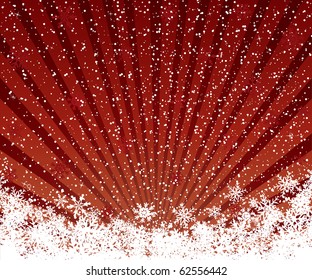 Beautiful red Christmas background with space for text