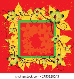 una hermosa imagen de diseño rojo