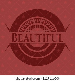 Beautiful red emblem