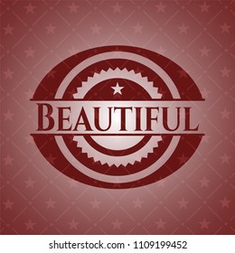  Beautiful red emblem. Vintage.