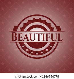 Beautiful red emblem. Vintage.