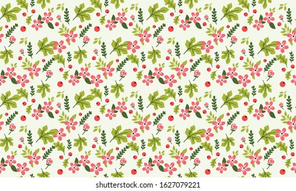 Beautiful red flower for Christmas, with elegant leaf and floral pattern decor.