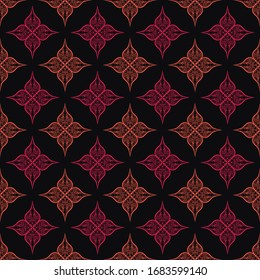 beautiful red flower seamless pattern design 