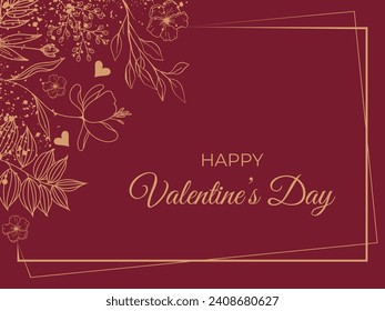 beautiful red and golden valentine s day and wedding background and post card