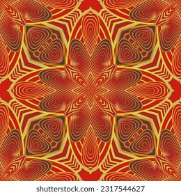 Beautiful red and golden yellow seamless textured abstract background
