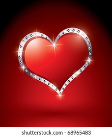 Beautiful red heart