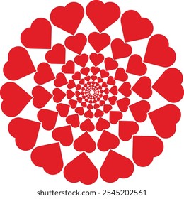 Beautiful Red Heart Design Vector