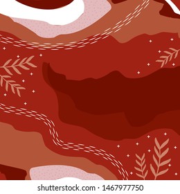 beautiful red hijab pattern with abstract style design