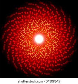 beautiful red hot dots illlustration